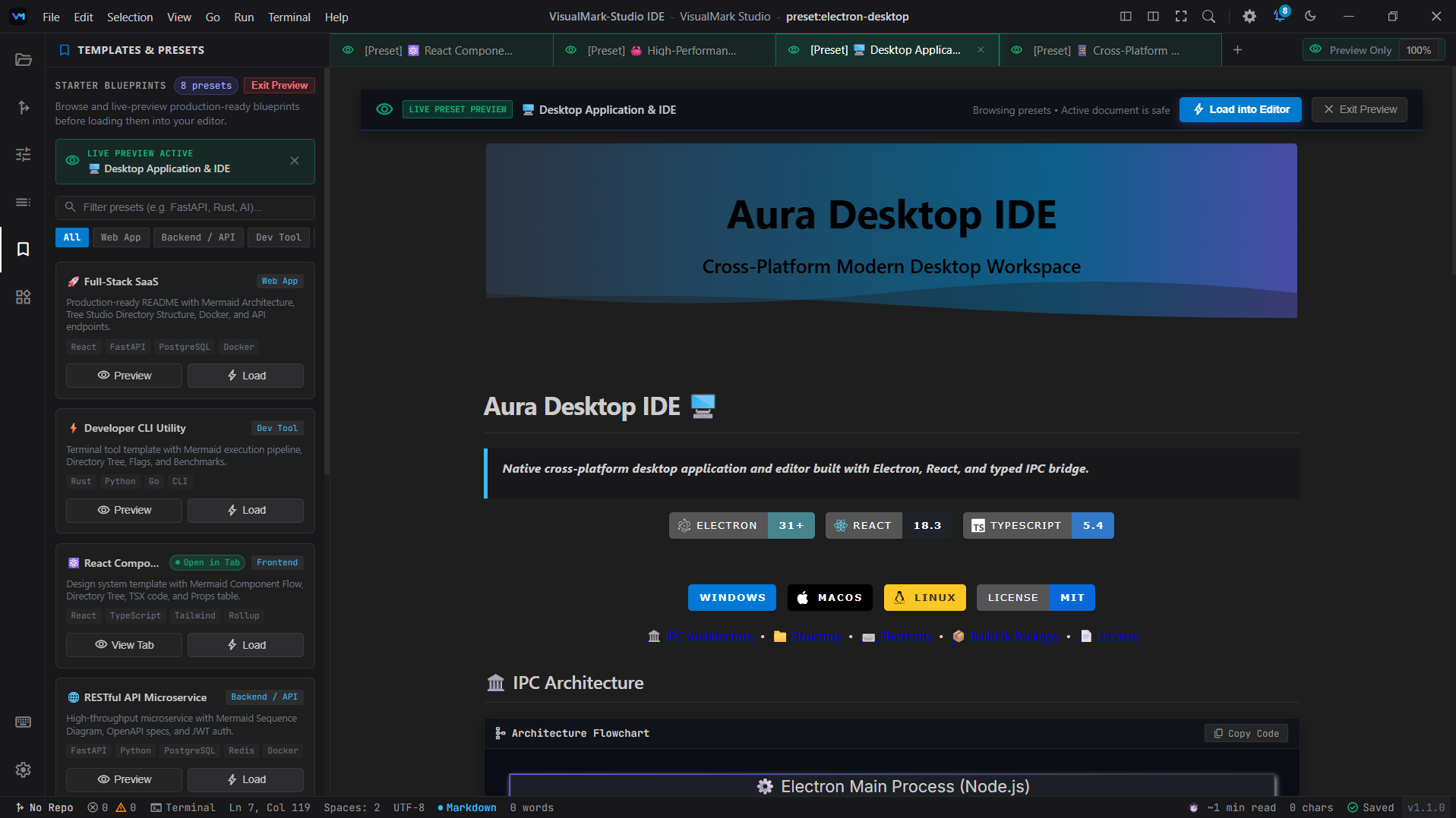 VisualMark Studio Blueprints Showcase