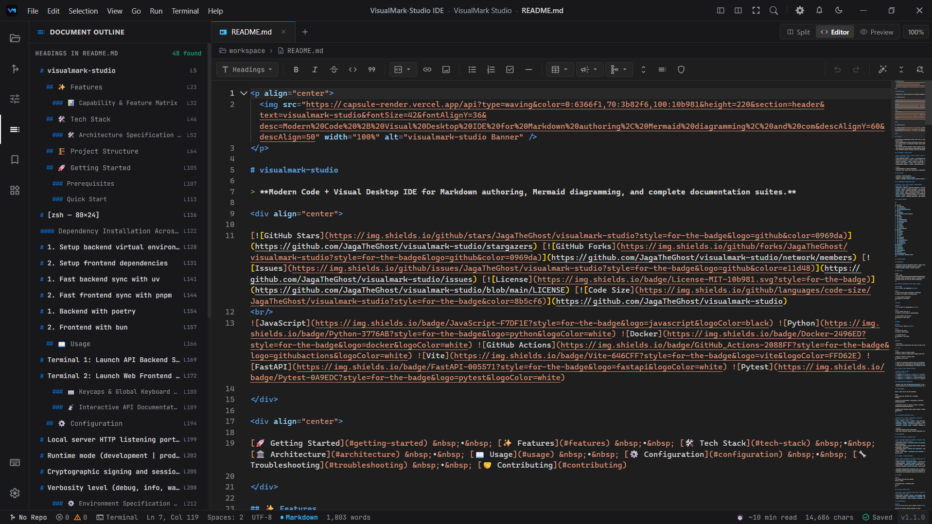 Auto Readme Generator Web Prototype